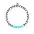 Fröhlich | Silber | Aquamarin Jade | Edelstein-Ausdrucksarmband
